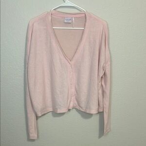 Out from under Pink Cardigan